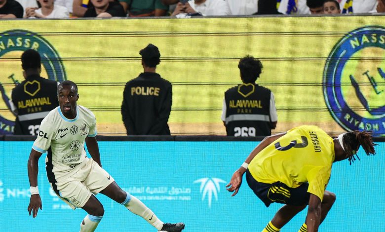 محمد سيماكان لاعب النصر امام الاتحاد