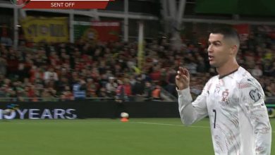 طرد كريستيانو رونالدو