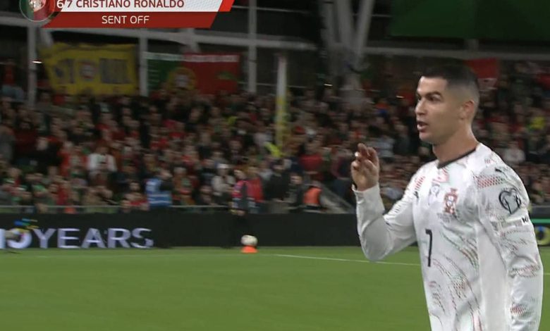 طرد كريستيانو رونالدو