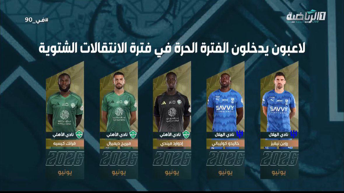 13 لاعباً يقتربون من الرحيل المجاني عن دوري روشن.. شتوية نارية هذا الموسم