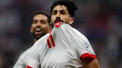 يزن النعيمات لاعب منتخب الأردن