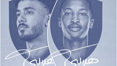 مراد هوساوي وريان الدوسري لاعبا الهلال