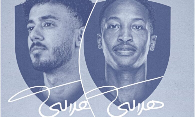 مراد هوساوي وريان الدوسري لاعبا الهلال