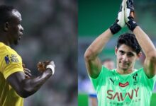 بونو المغرب حارس الهلال وساديو ماني النصر لاعب السنغال