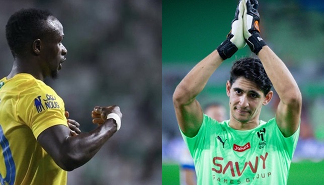 بونو المغرب حارس الهلال وساديو ماني النصر لاعب السنغال