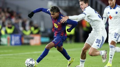 برشلونة وكوبنهاجن - لامين