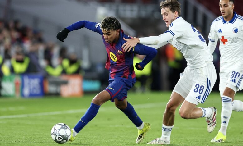 برشلونة وكوبنهاجن - لامين