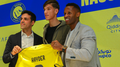 حيدر عبد الكريم لاعب النصر