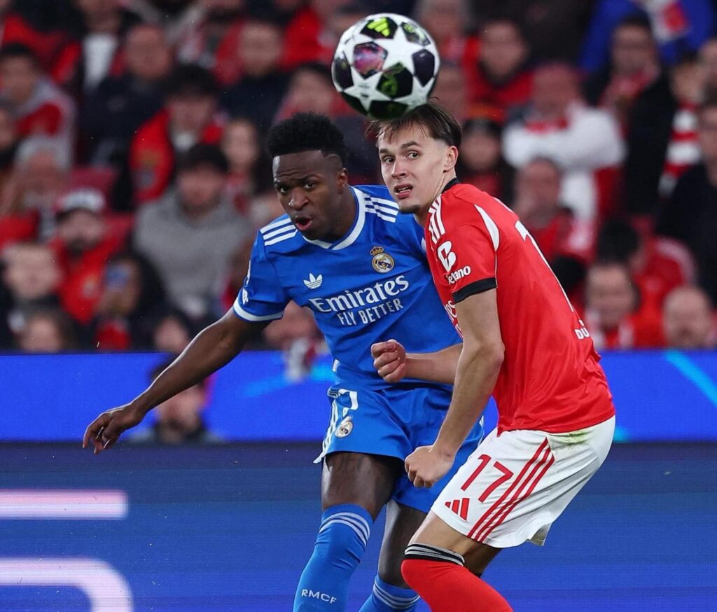 فينيسيوس جونيور ريال مدريد وبنفيكا