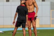 رونالدو وابنه