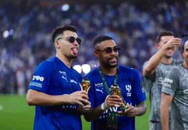 ماركوس ليوناردو ومالكوم لاعبي الهلال