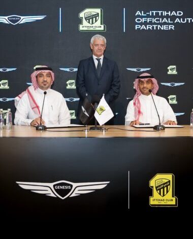 الاتحاد يعلن شراكة استراتيجية مع جينيسيس العالمية لمدة موسمين