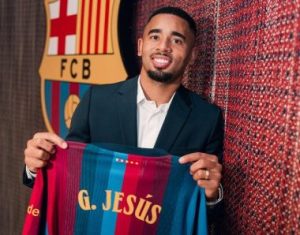 جابريل جيسوس لاعب برشلونة