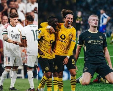بوروسيا دورتموند وريال مدريد ومانشستر سيتي بدوري أبطال أوروبا